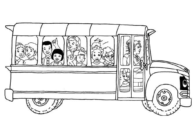 Coloriage Dessin Bus Enfant 6 Dessin Enfants à imprimer