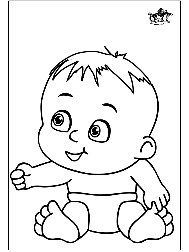 Coloriage de bebe à imprimer - Coloriages et dictées GRATUITS pour enfant  et adultes