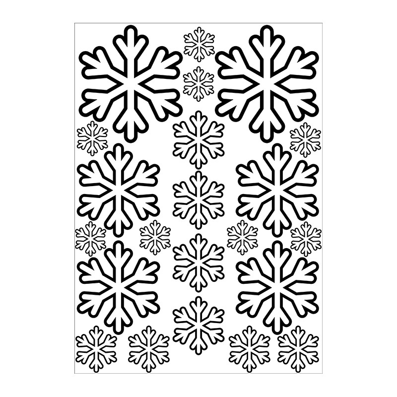 Coloriage Beau petit flocon de neige à imprimer dans les coloriages Flocon  - dessin à imprimer