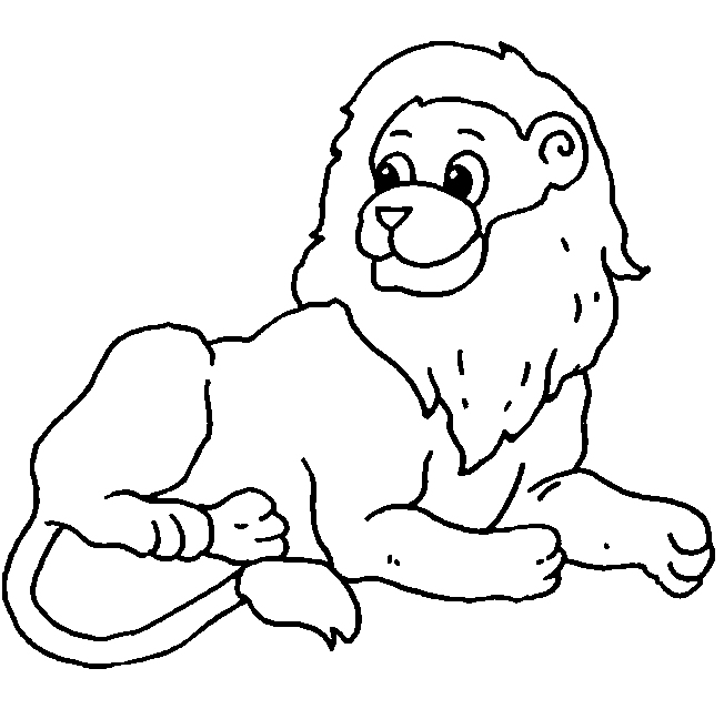 Coloriage Lion 2 dessin gratuit à imprimer