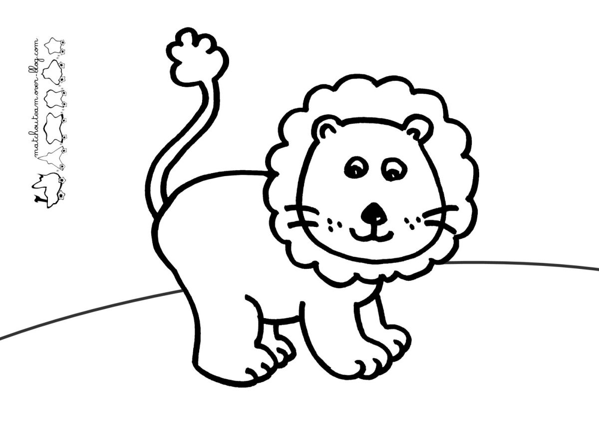 Dessins Gratuits A Colorier Coloriage Lion A Imprimer