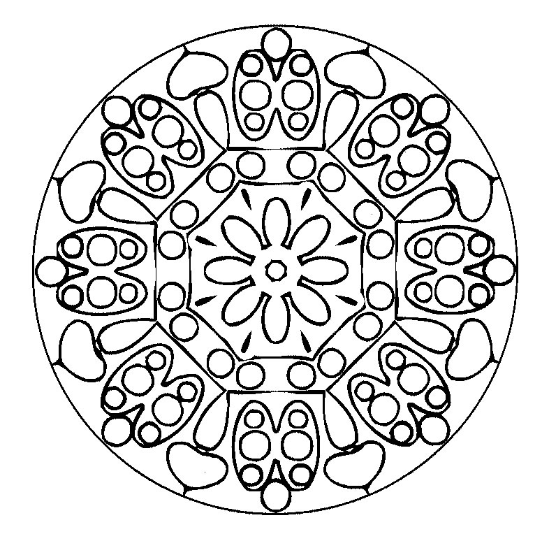 Coloriage Mandala - Coloriages Gratuits à Imprimer - Dessin 30878