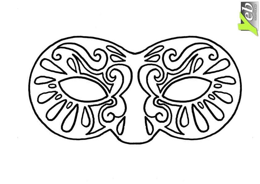 Coloriage Carnaval Masque à Imprimer Gratuit pour Adultes et