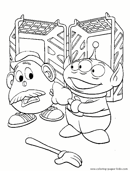 Coloriage de Mr et Madame Patate de Toy Story