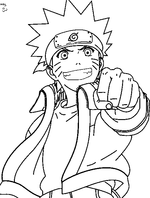 Desenho de Naruto 698 Naruto e Sasuke para colorir