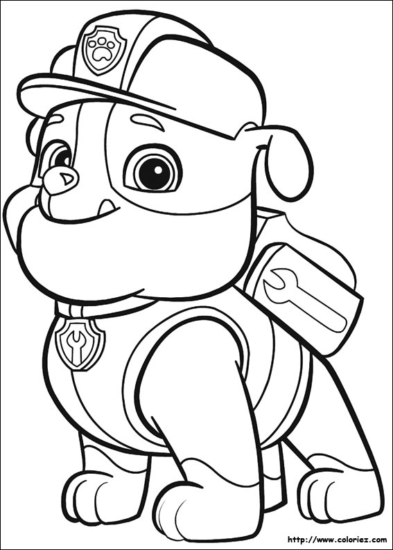 Coloriage de Paw Patrol à imprimer et colorier