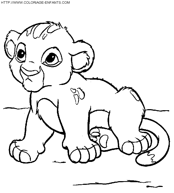 Coloriage bébé lynx  Dessin à colorier & imprimer en PDF