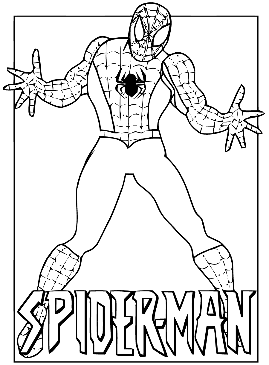 Dessins Gratuits à Colorier - Coloriage Spiderman à imprimer
