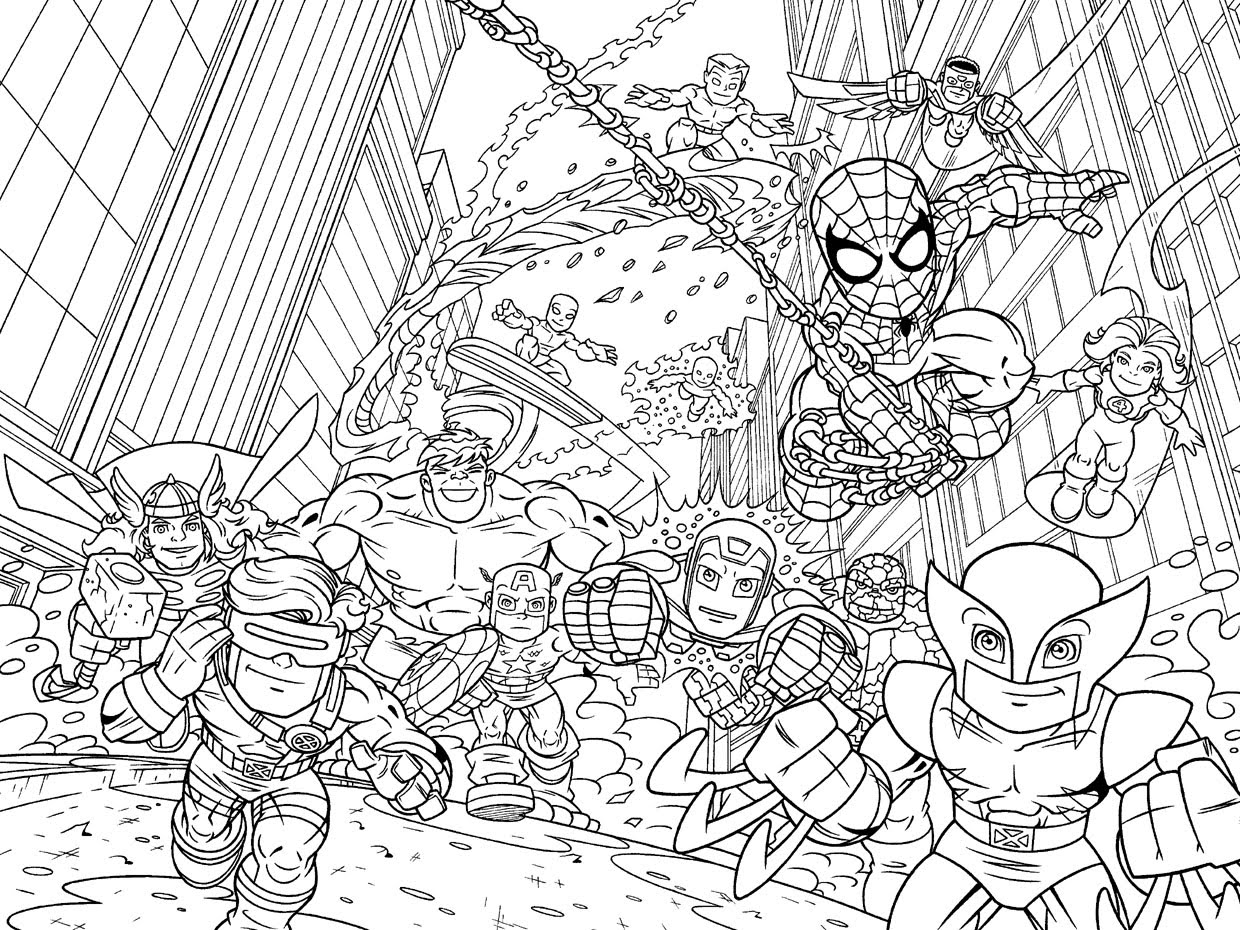 Jeux De Coloriage Spiderman Gratuit En Ligne  Avengers coloring pages,  Avengers coloring, Superhero coloring