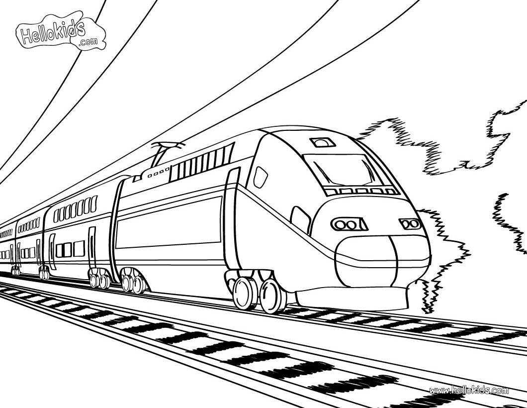 Train Livre de Coloriage: Train livre enfant de 4 à 8 ans/ dessins